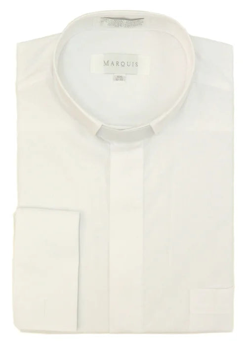 Marquis Men's Clergy Shirt with Tab Collar