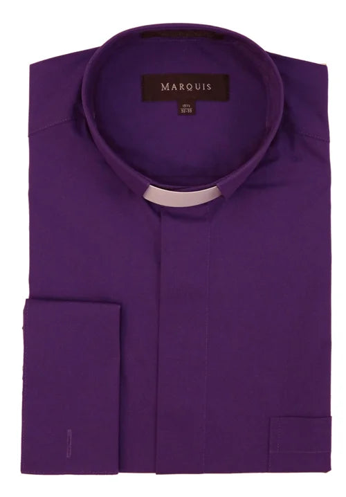 Marquis Men's Clergy Shirt with Tab Collar