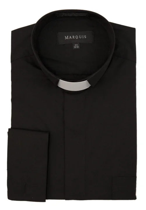 Marquis Men's Clergy Shirt with Tab Collar