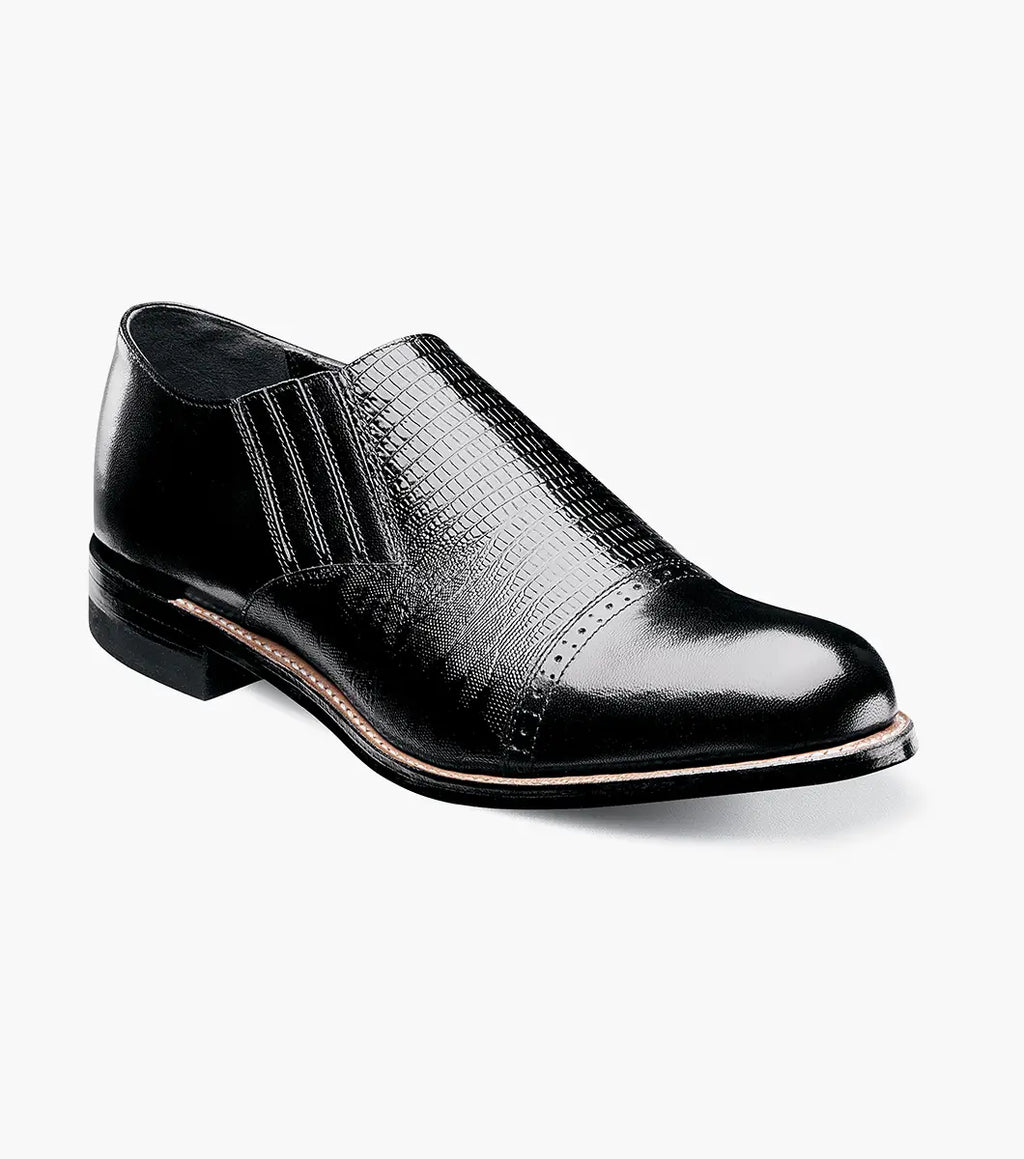 Stacy Adams Madison Black Cap Toe Slip On