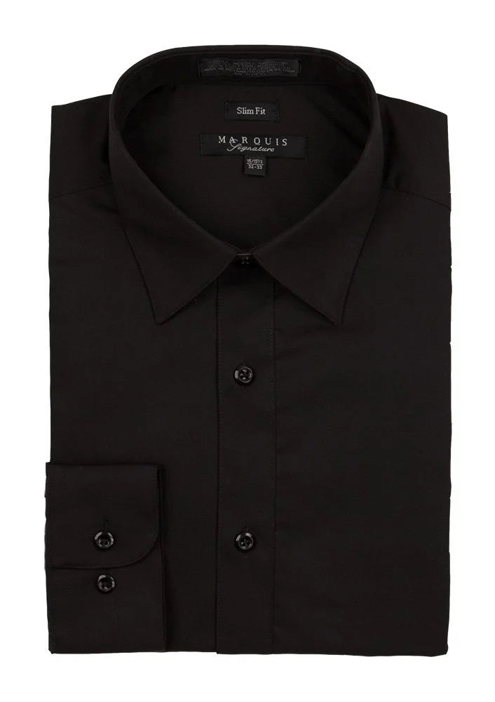 Marquis Solid Slim Fit Dress Shirts