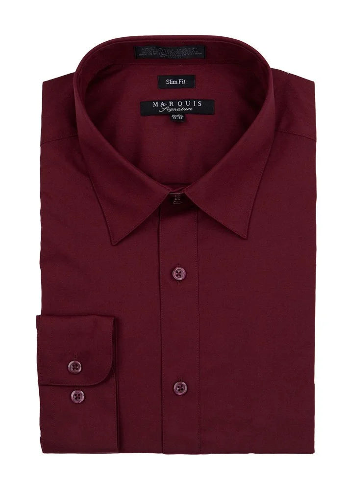 Marquis Solid Slim Fit Dress Shirts