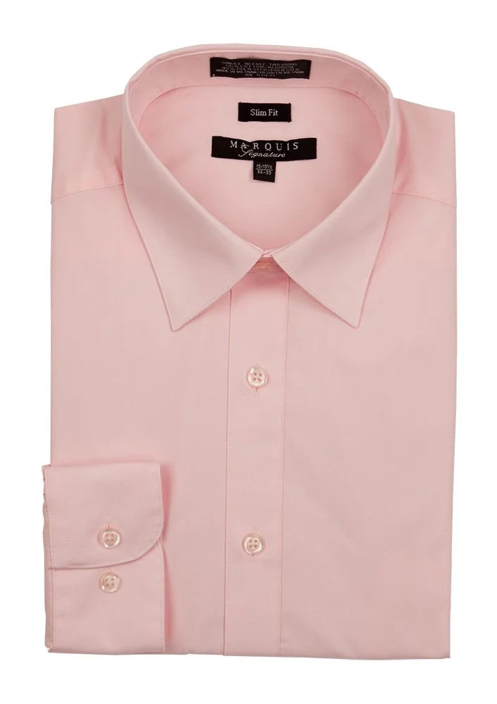 Marquis Solid Slim Fit Dress Shirts