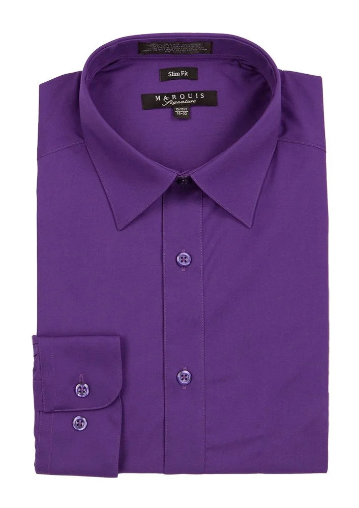 Marquis Solid Slim Fit Dress Shirts