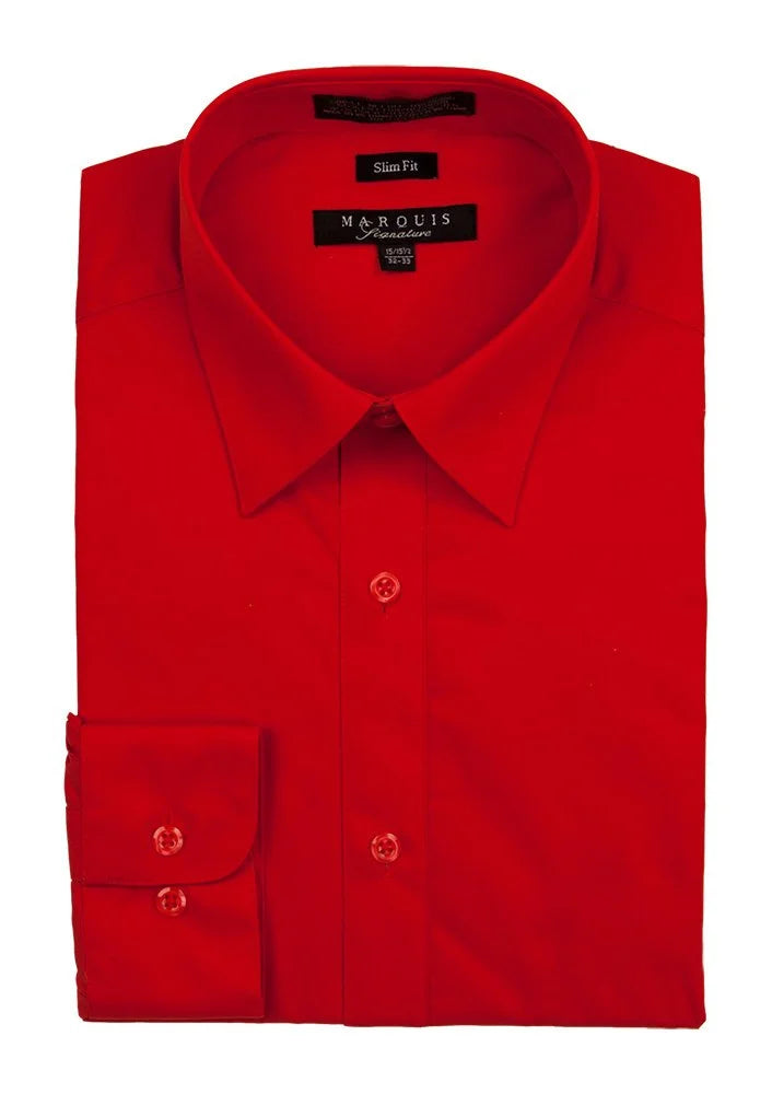 Marquis Solid Slim Fit Dress Shirts