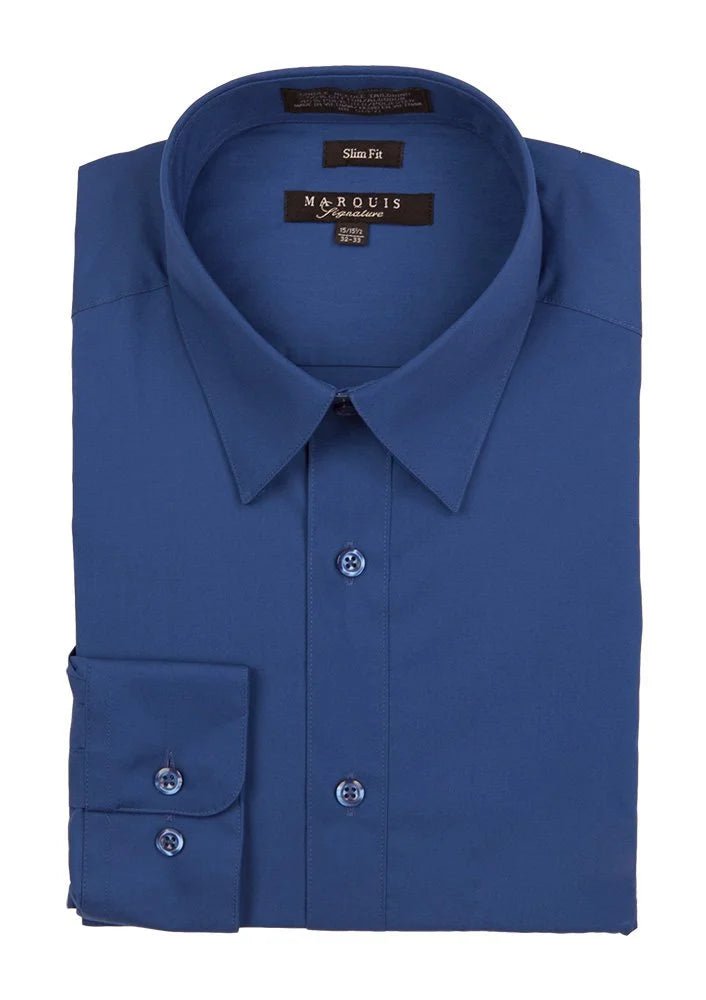 Marquis Solid Slim Fit Dress Shirts