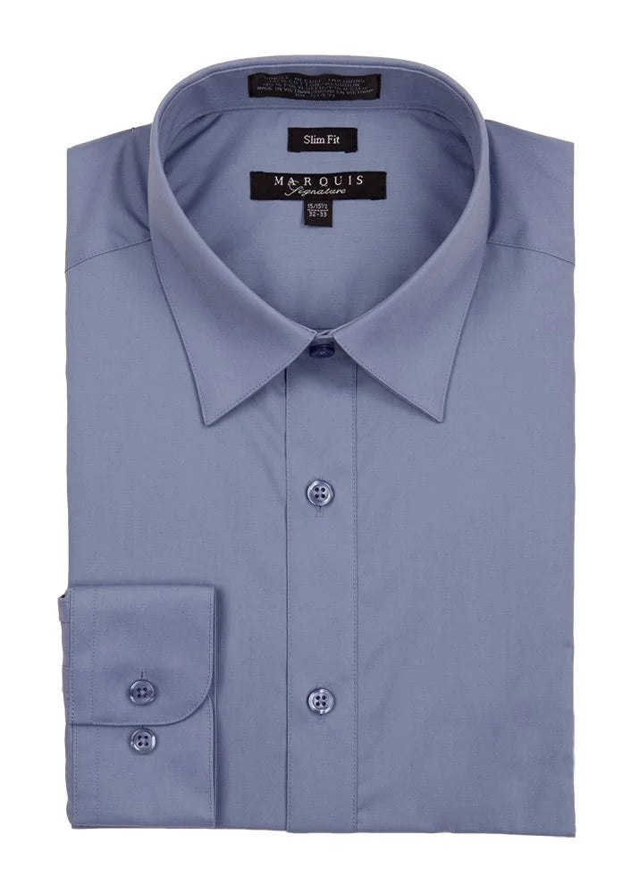 Marquis Solid Slim Fit Dress Shirts