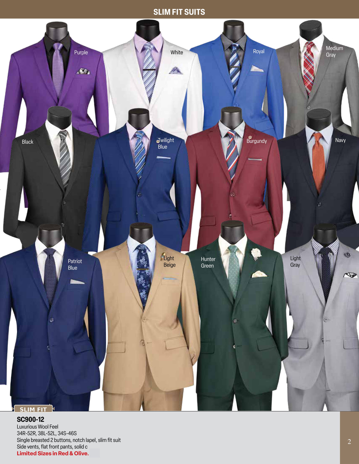 2 Suits from $349 — Online Suit Special
