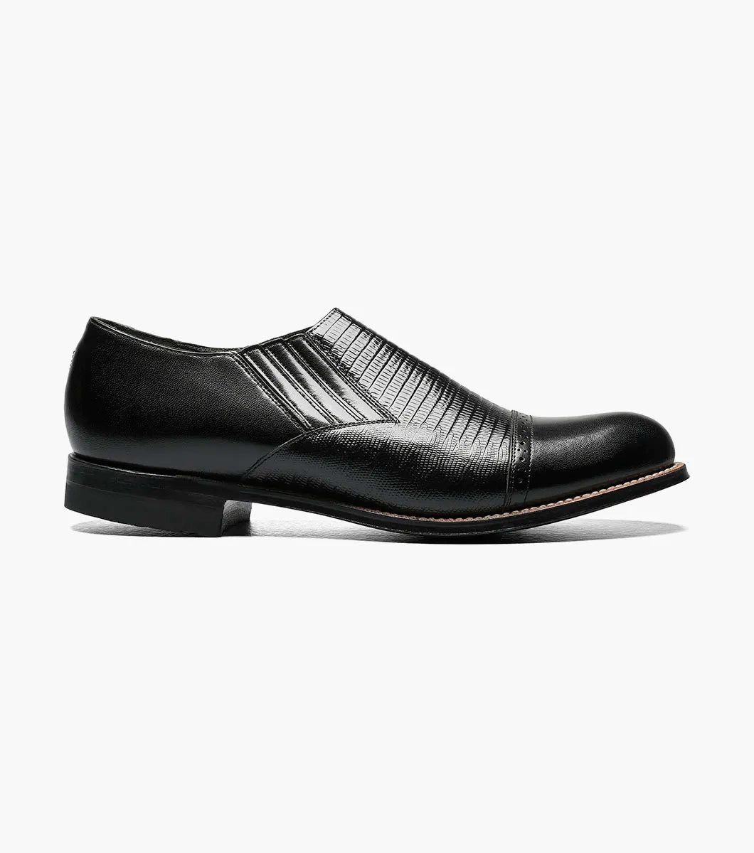 Stacy Adams Madison Black Cap Toe Slip On