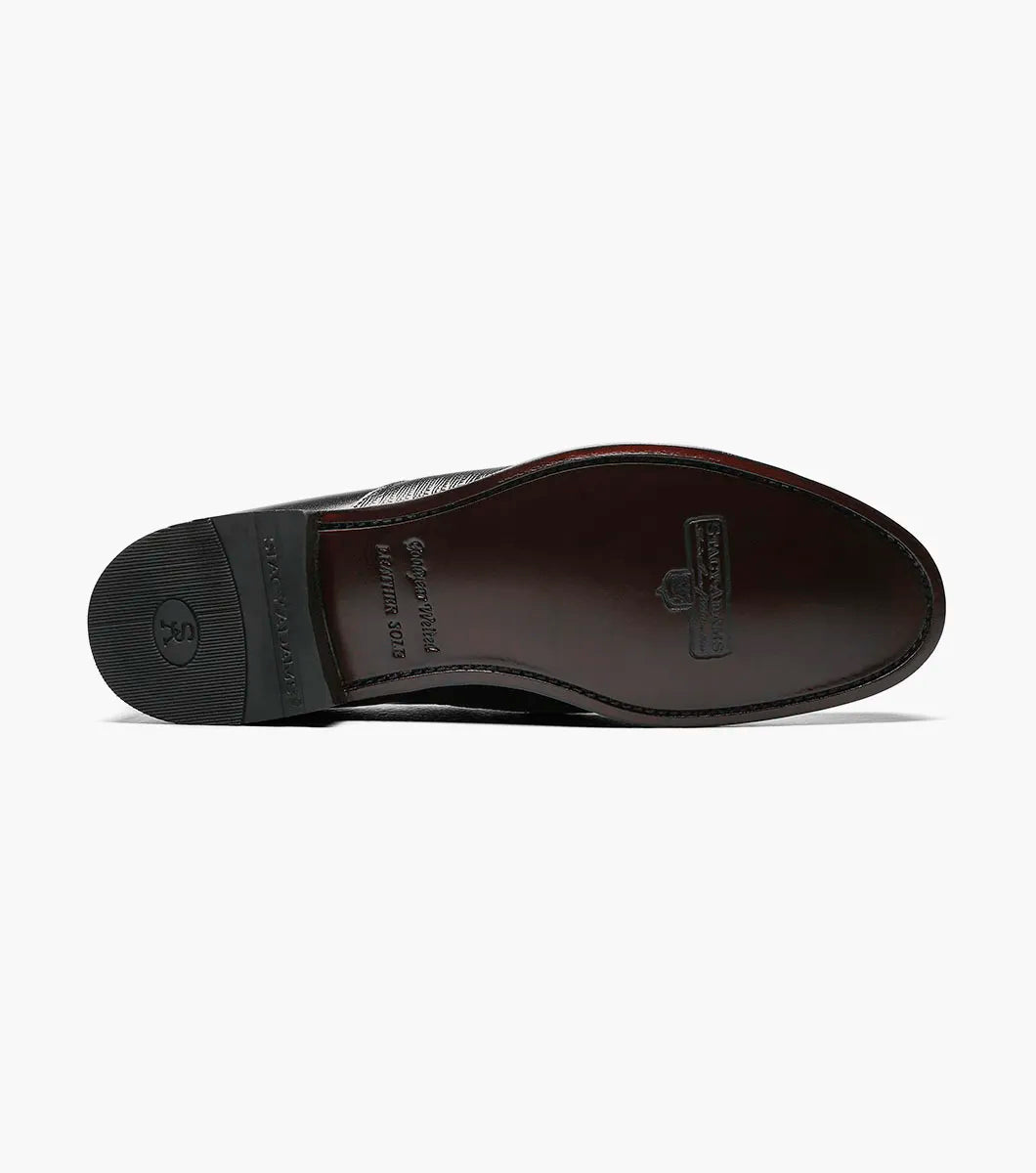 Stacy Adams Madison Black Cap Toe Slip On