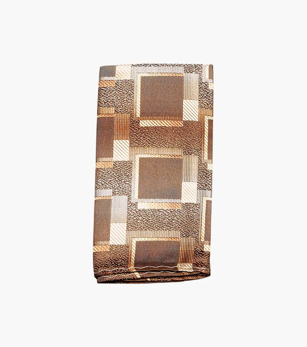 Stacy Adams Lorenzo Tie & Hanky Set - Brown