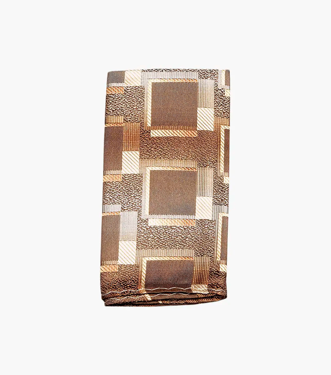 Stacy Adams Lorenzo Tie & Hanky Set - Brown