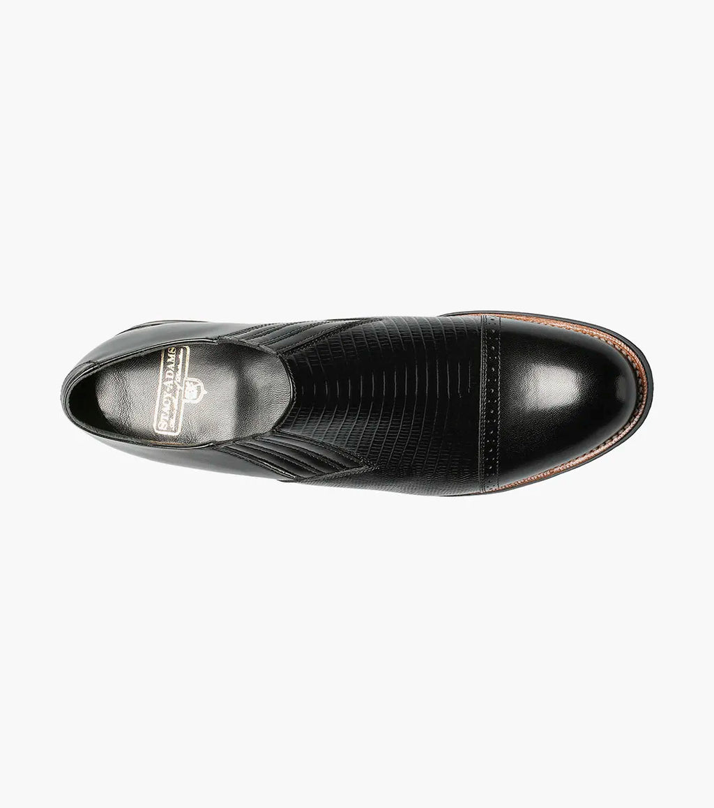 Stacy Adams Madison Black Cap Toe Slip On