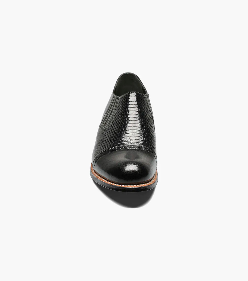 Stacy Adams Madison Black Cap Toe Slip On