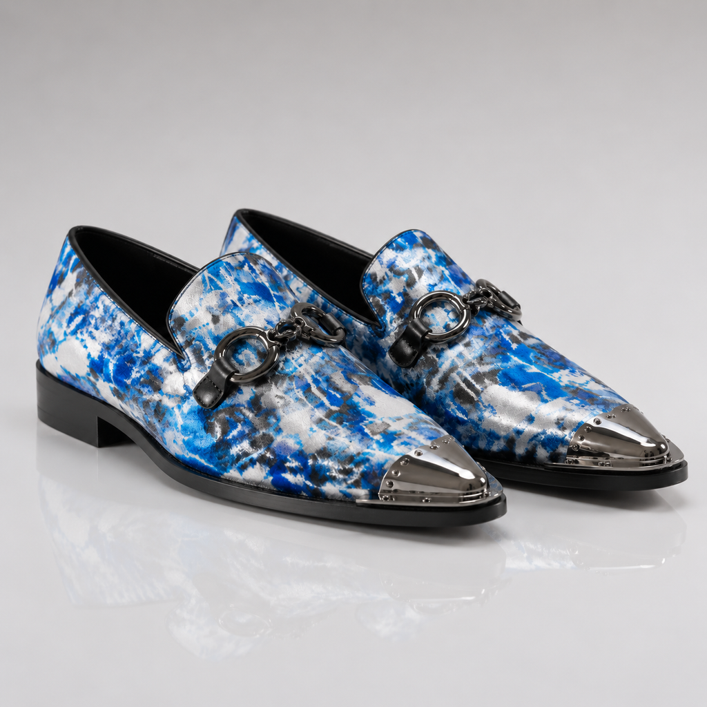 Amali Carlton Blue Woven Dress Shoe