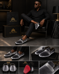 Montique Grey Casual Slip-On Shoe