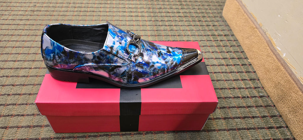 Amali Carlton Blue Woven Dress Shoe