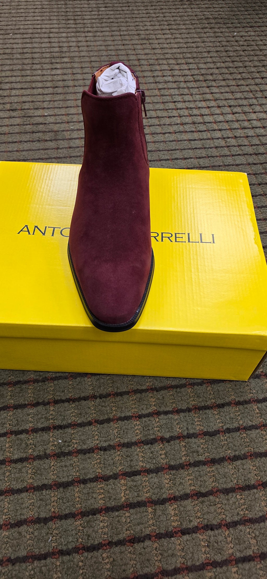 Antonio Cerrelli Burgundy Leather Dress Shoe