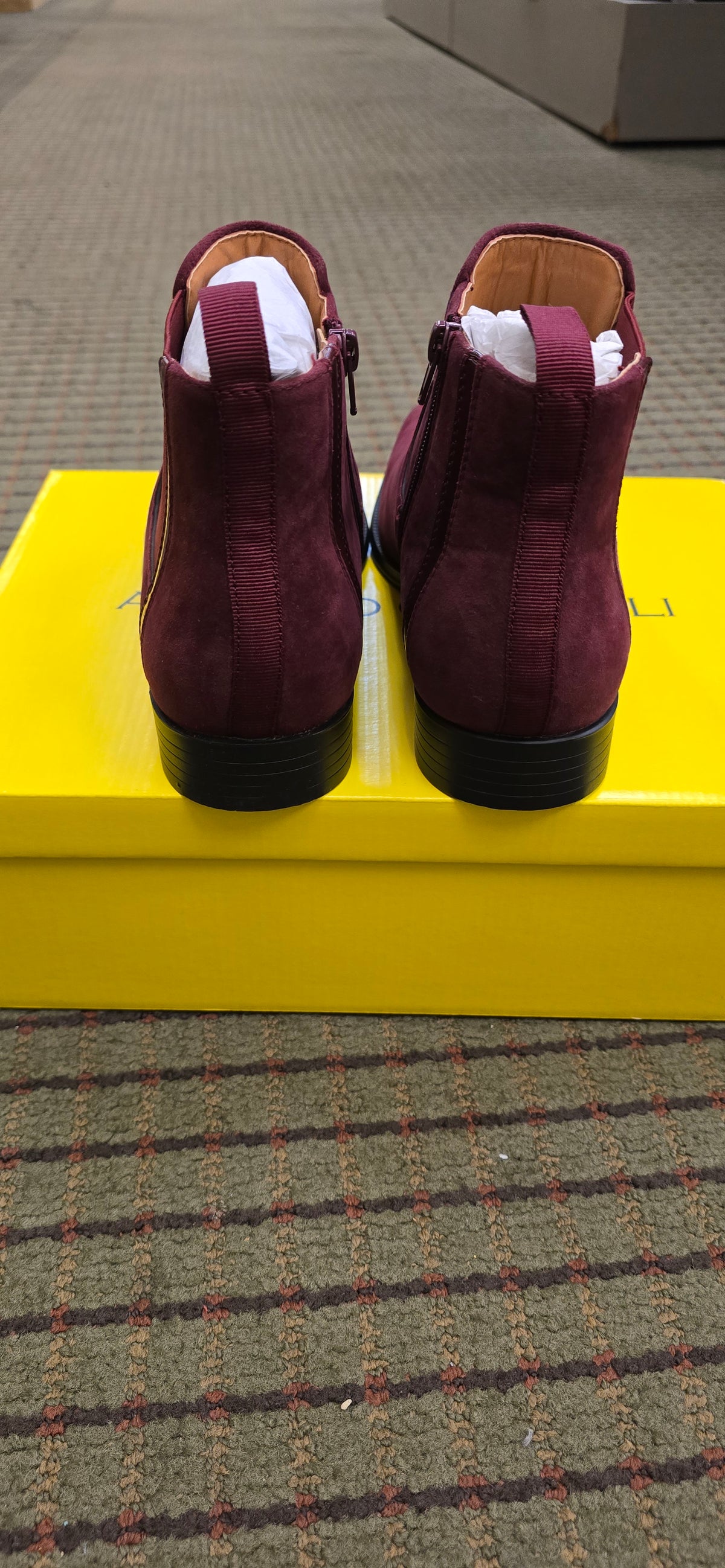 Antonio Cerrelli Burgundy Leather Dress Shoe