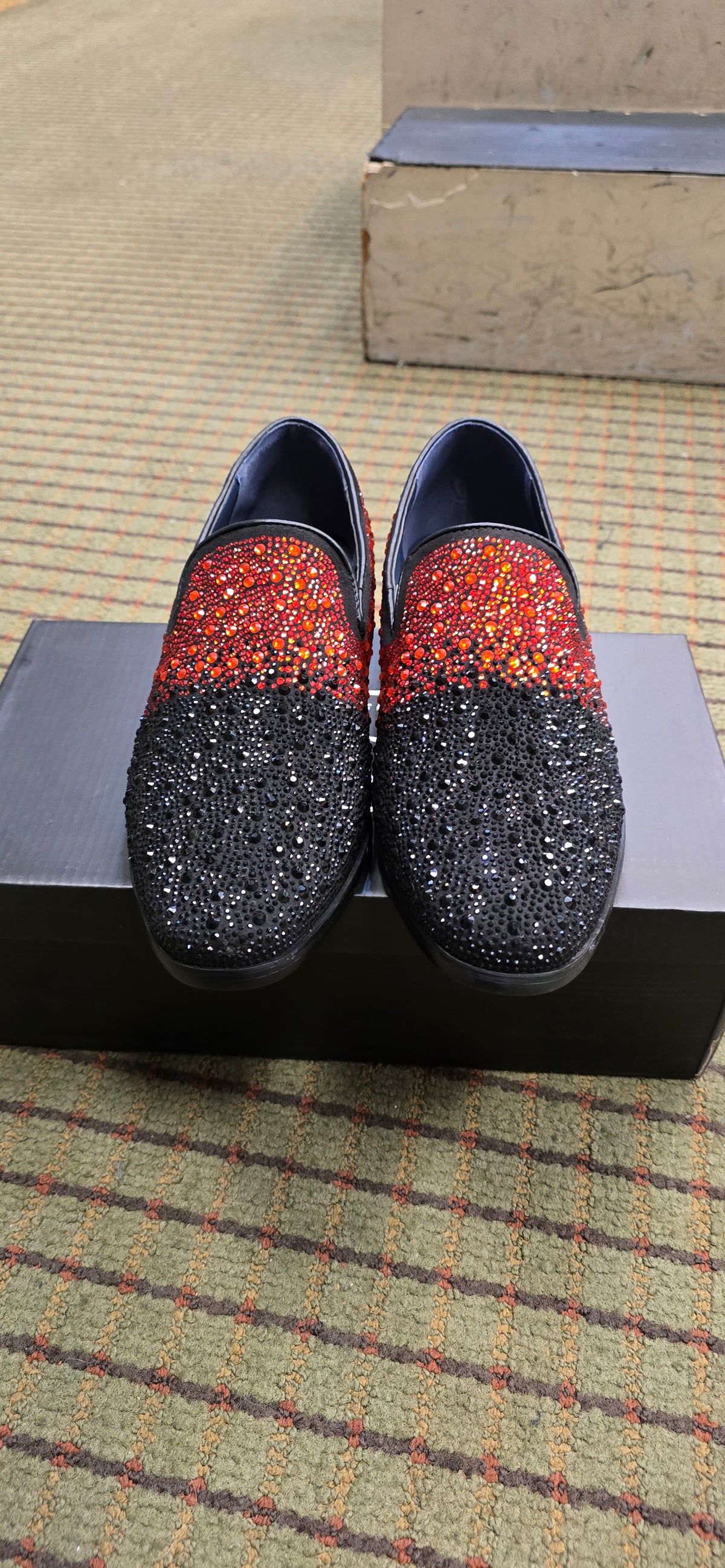 St. Patrick Sparko Black & Red Dress Shoe