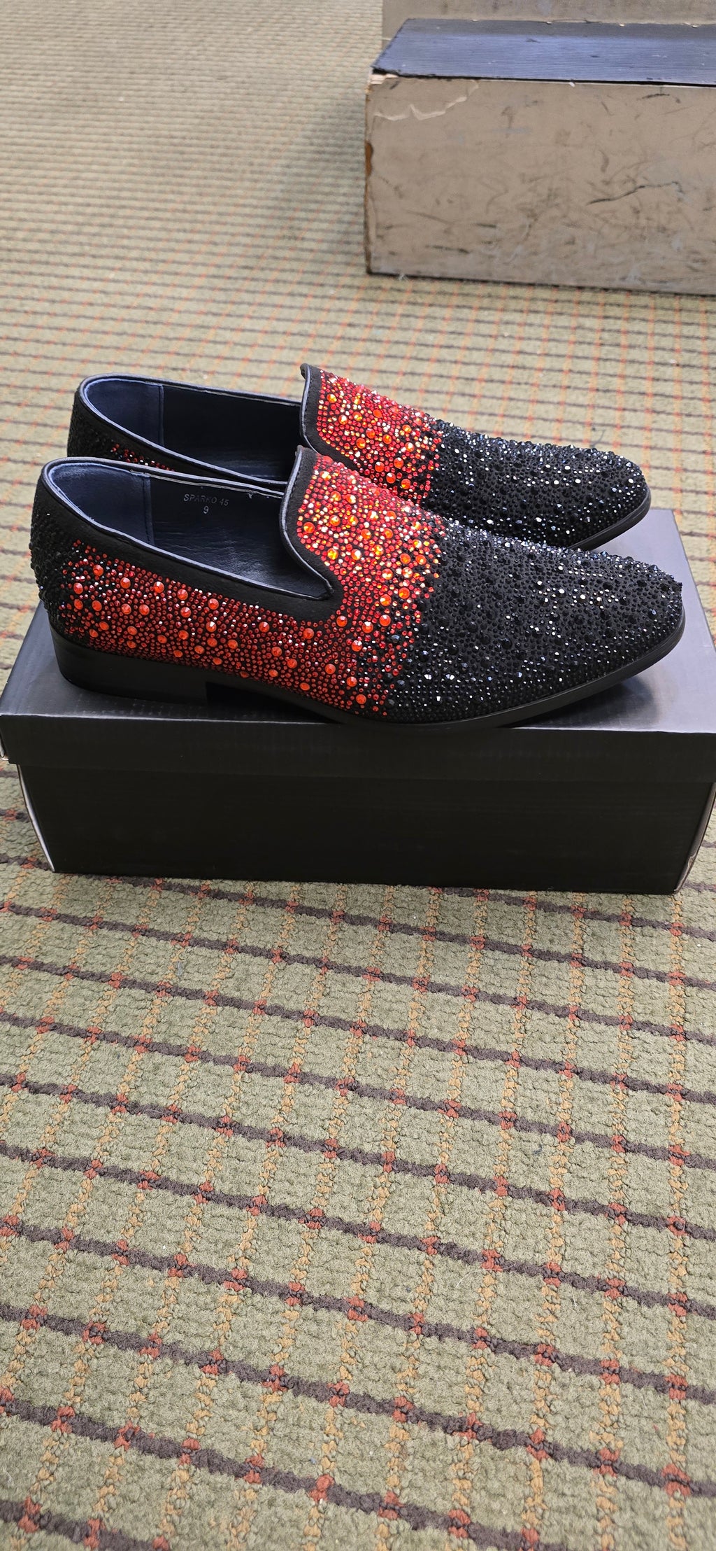 St. Patrick Sparko Black & Red Dress Shoe