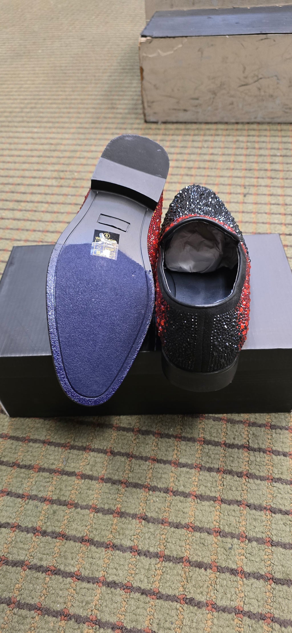 St. Patrick Sparko Black & Red Dress Shoe