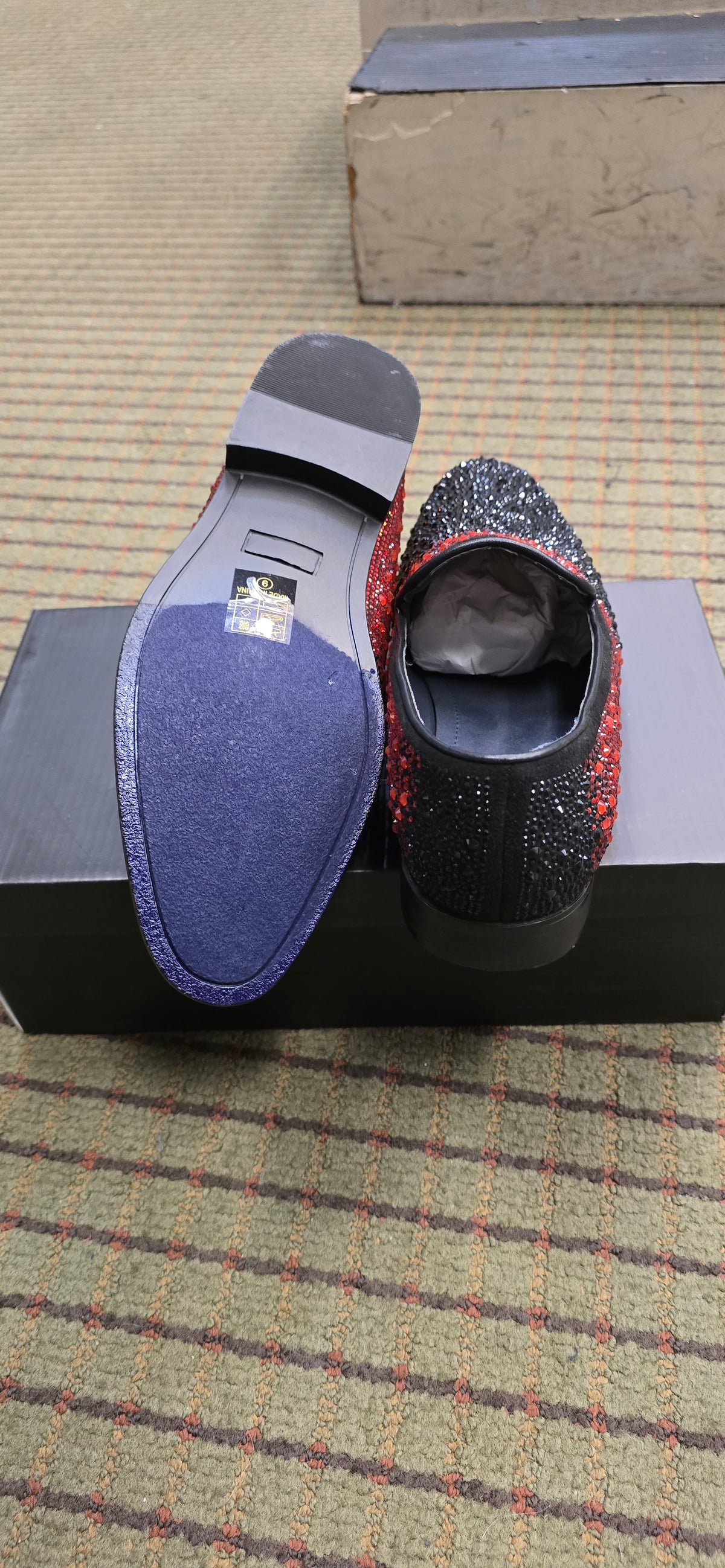 St. Patrick Sparko Black & Red Dress Shoe