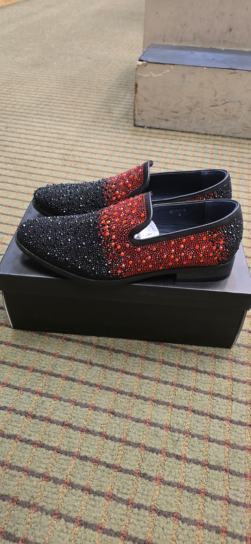 St. Patrick Sparko Black & Red Dress Shoe