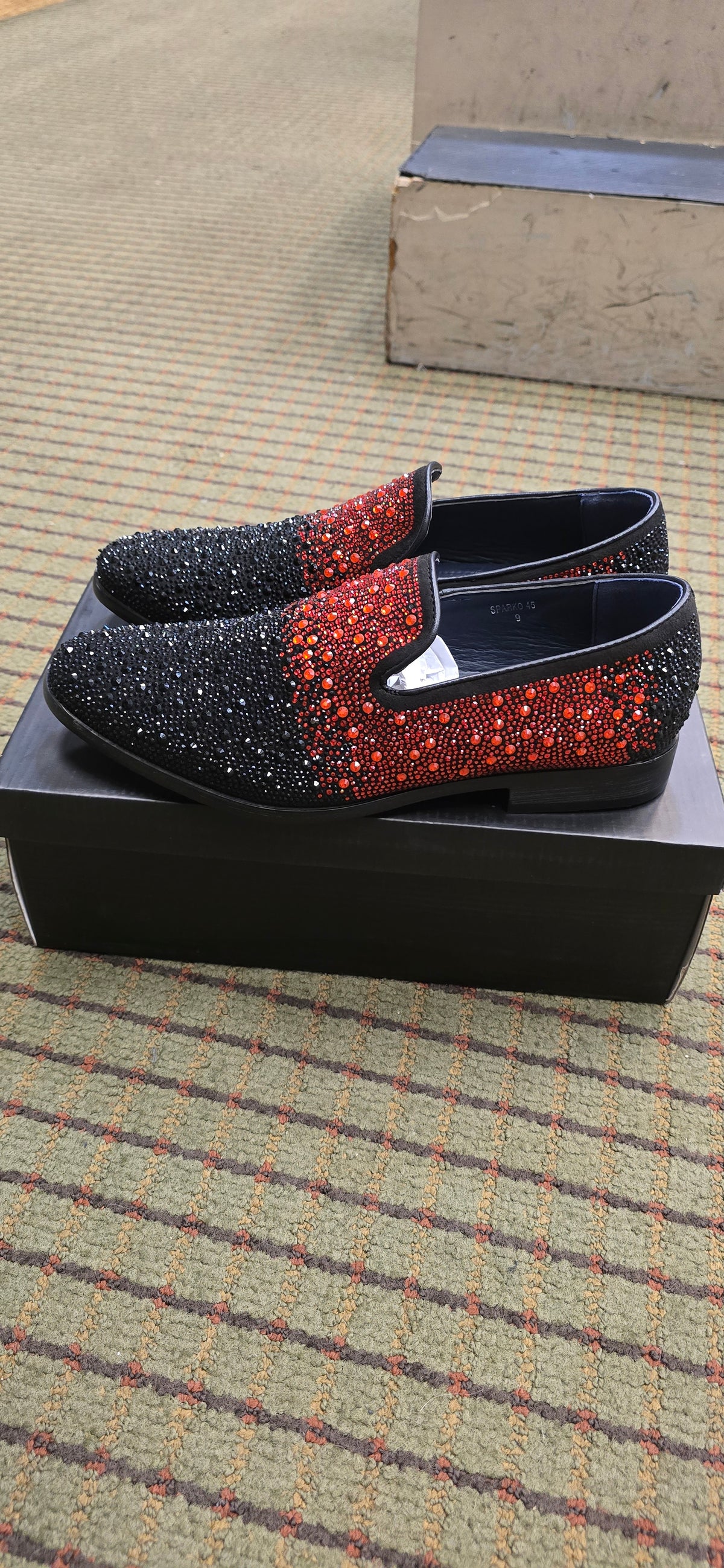 St. Patrick Sparko Black & Red Dress Shoe