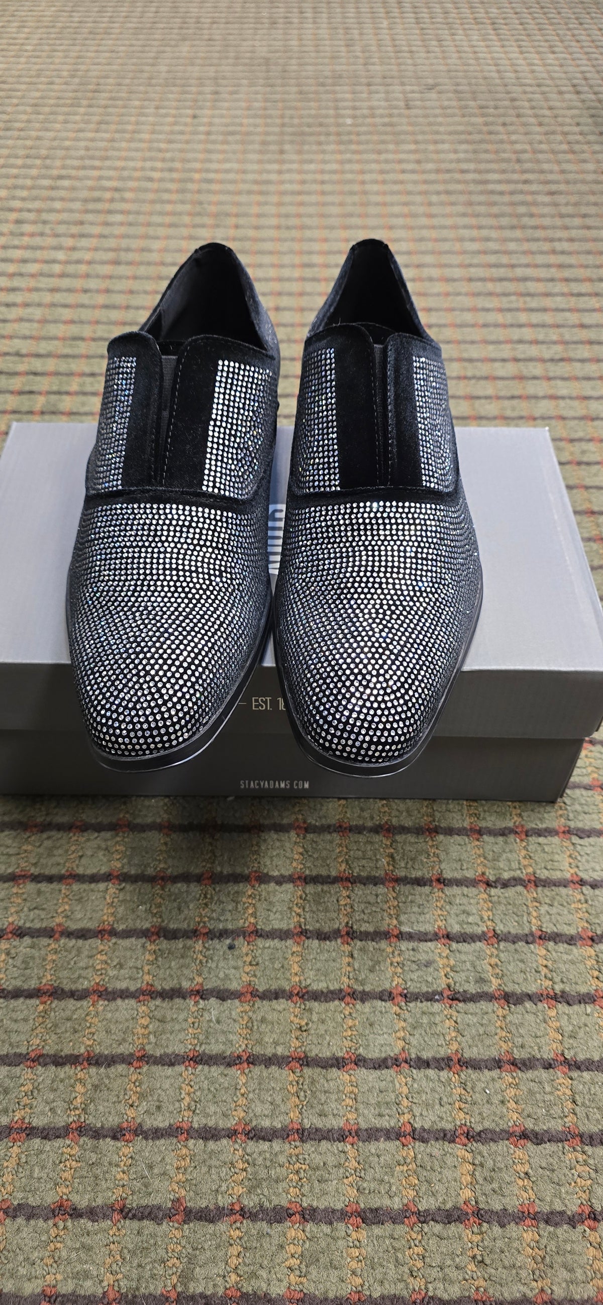 Stacy Adams Starleigh Black & Silver Dress Shoe