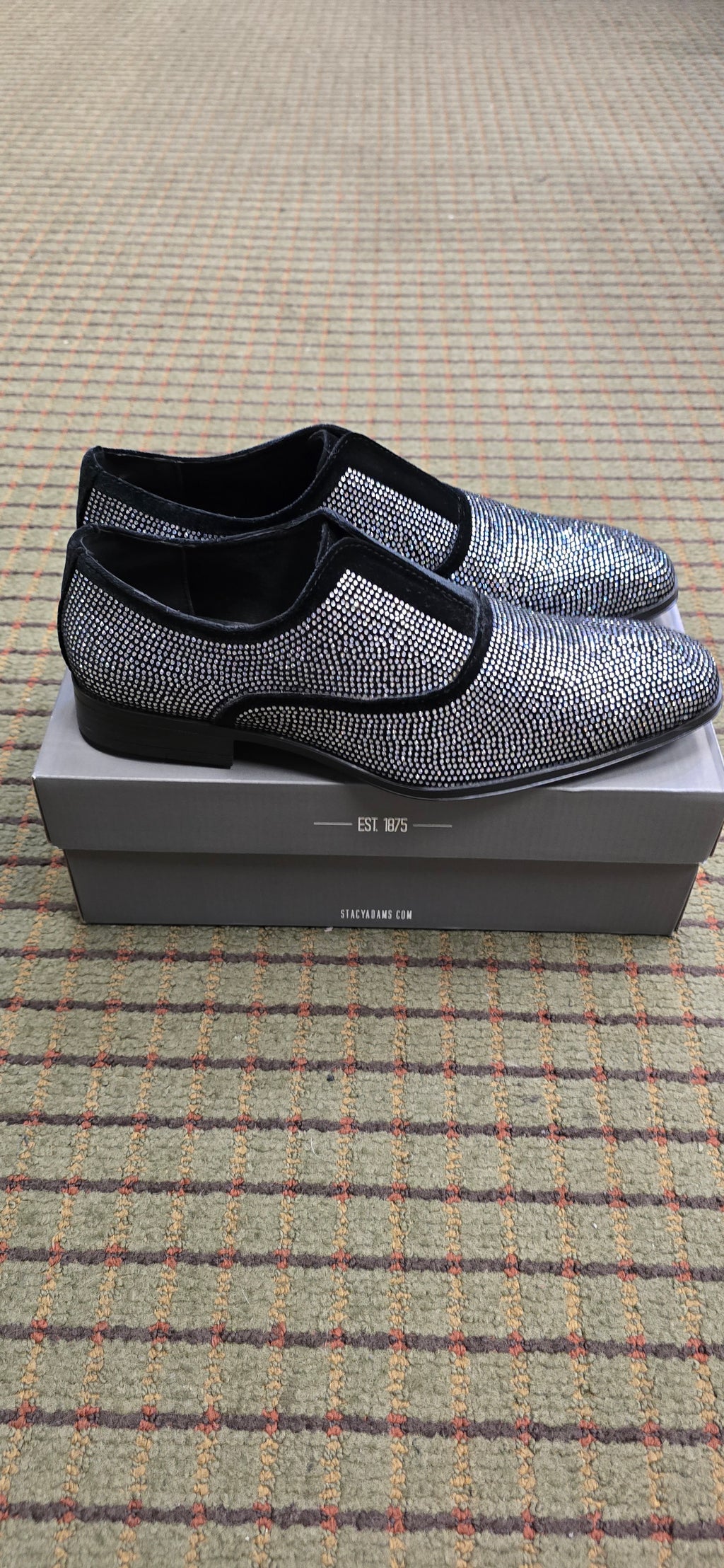 Stacy Adams Starleigh Black & Silver Dress Shoe