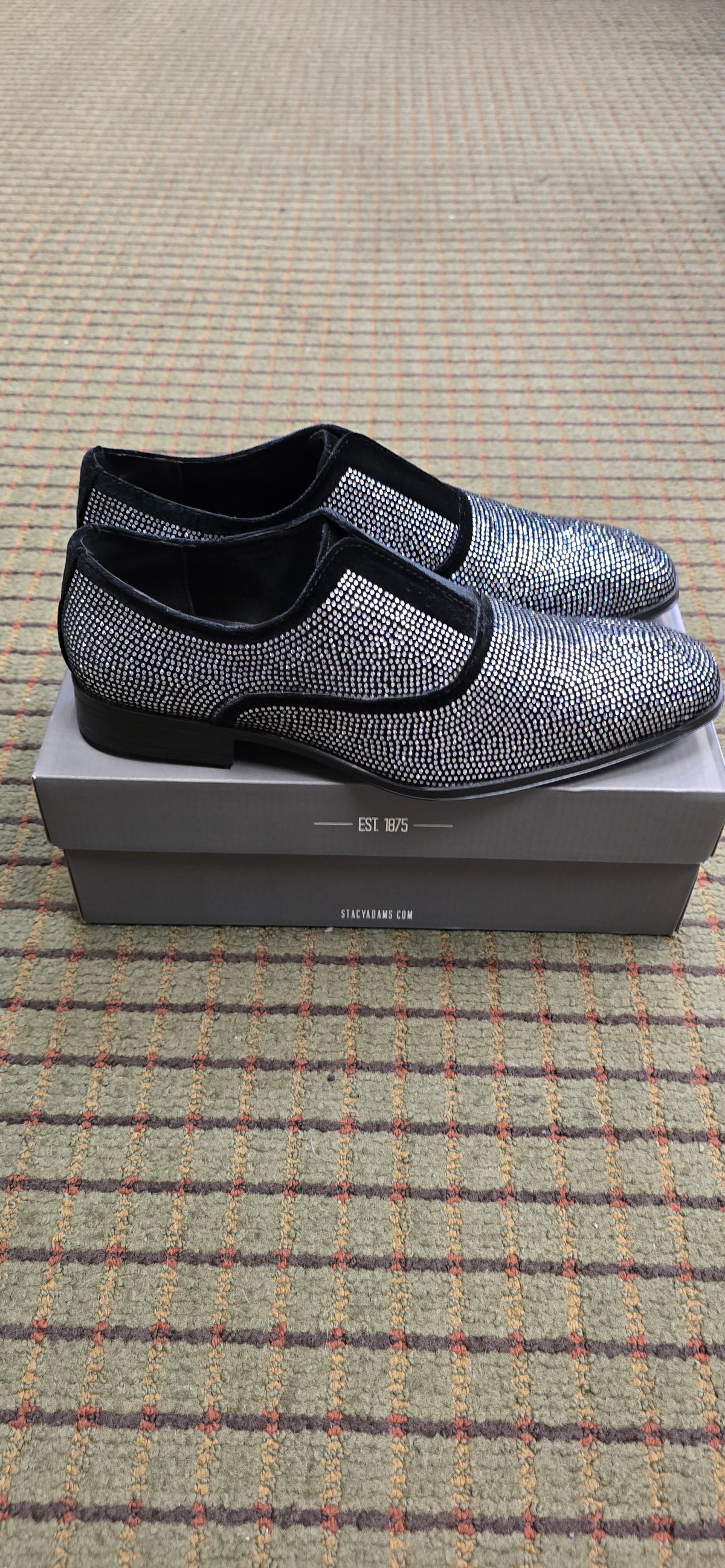 Stacy Adams Starleigh Black & Silver Dress Shoe