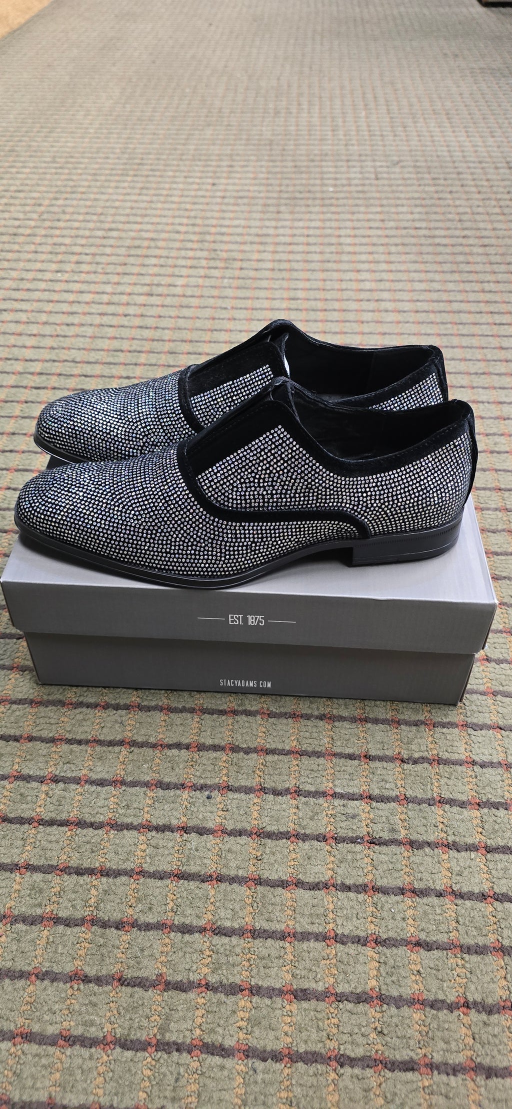 Stacy Adams Starleigh Black & Silver Dress Shoe