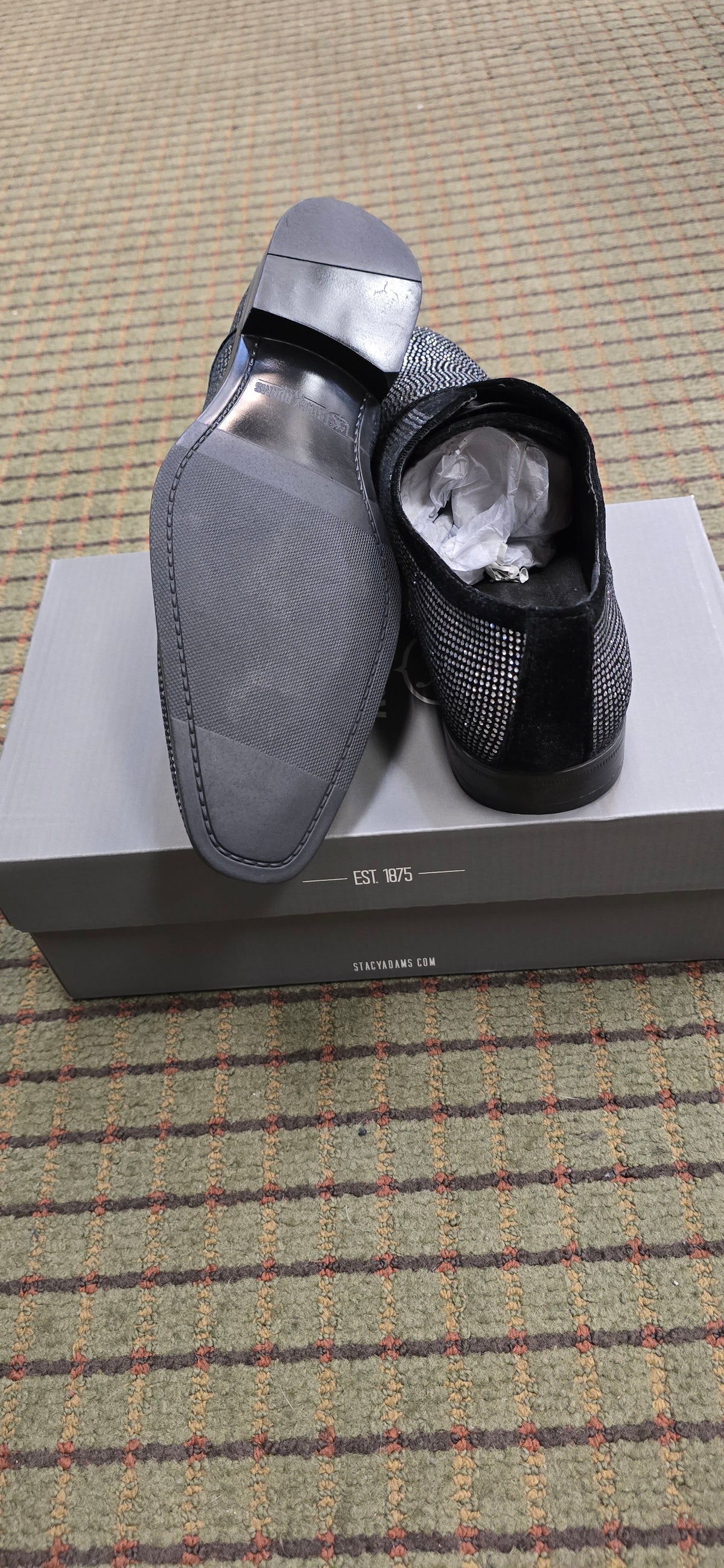 Stacy Adams Starleigh Black & Silver Dress Shoe