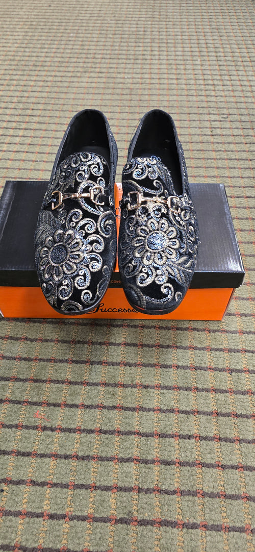 Amali Fabian Navy Woven Dress Shoe