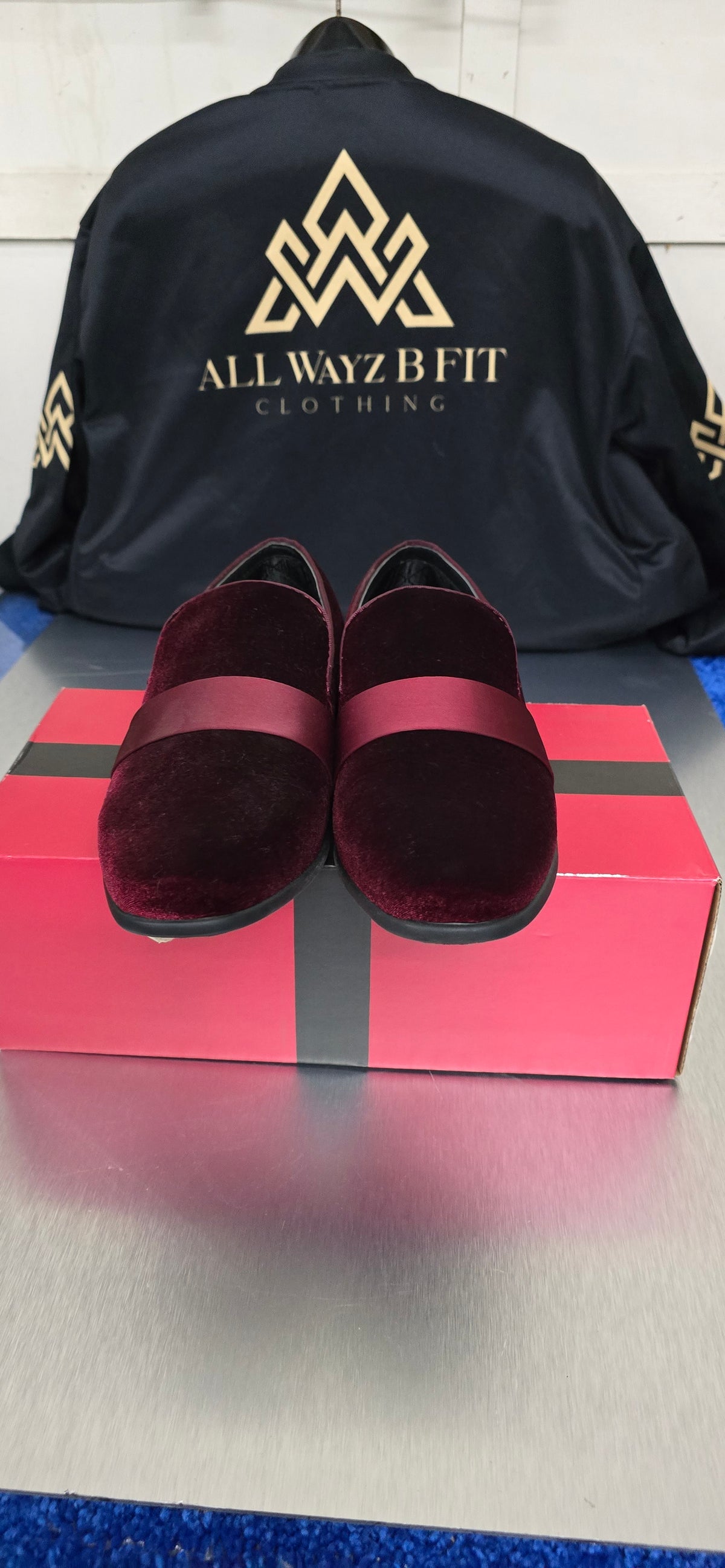Amali Knight Burgundy Woven Dress Shoe