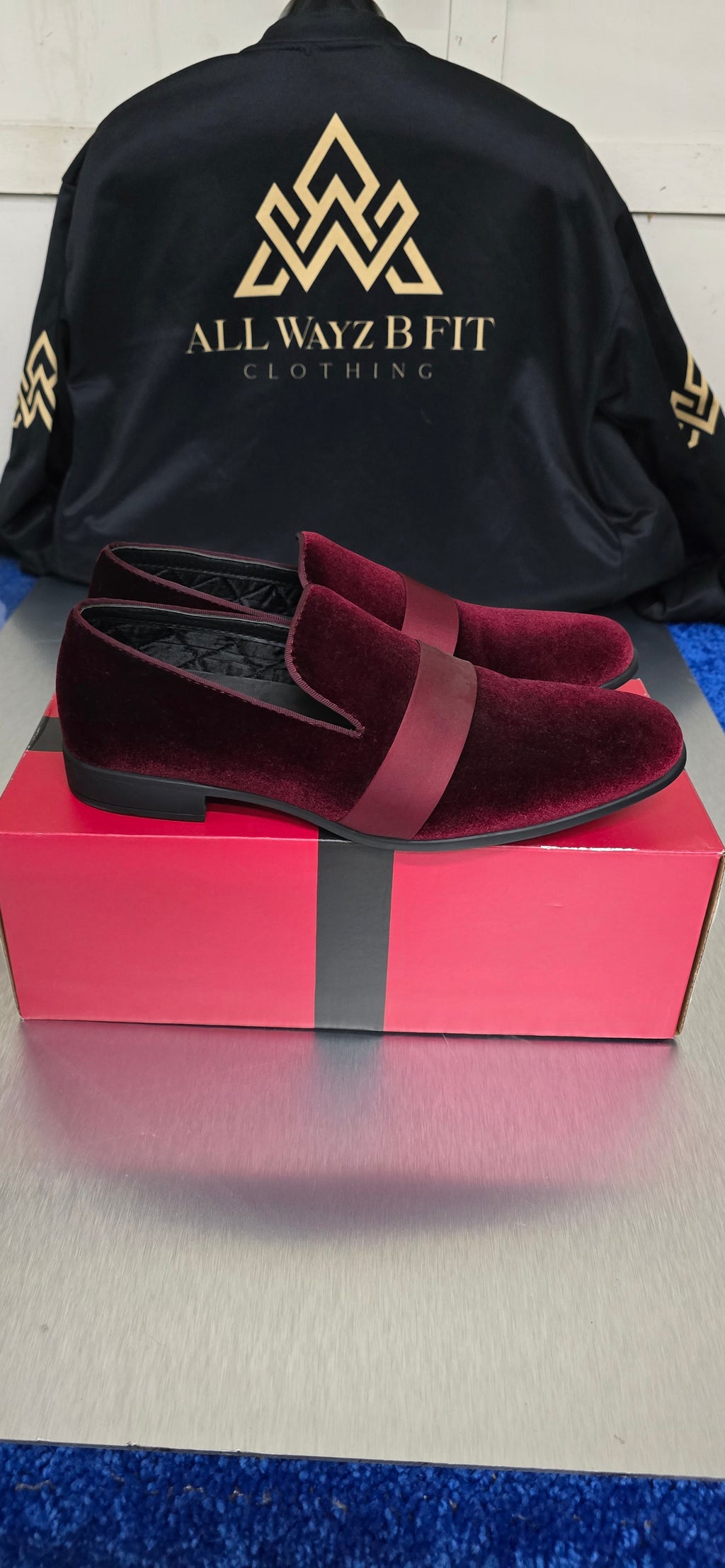 Amali Knight Burgundy Woven Dress Shoe