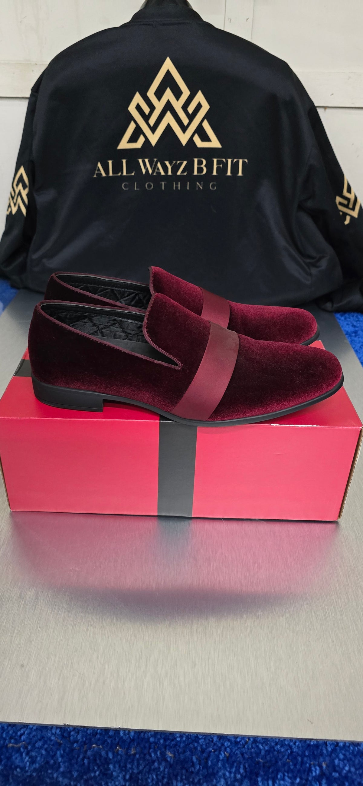 Amali Knight Burgundy Woven Dress Shoe