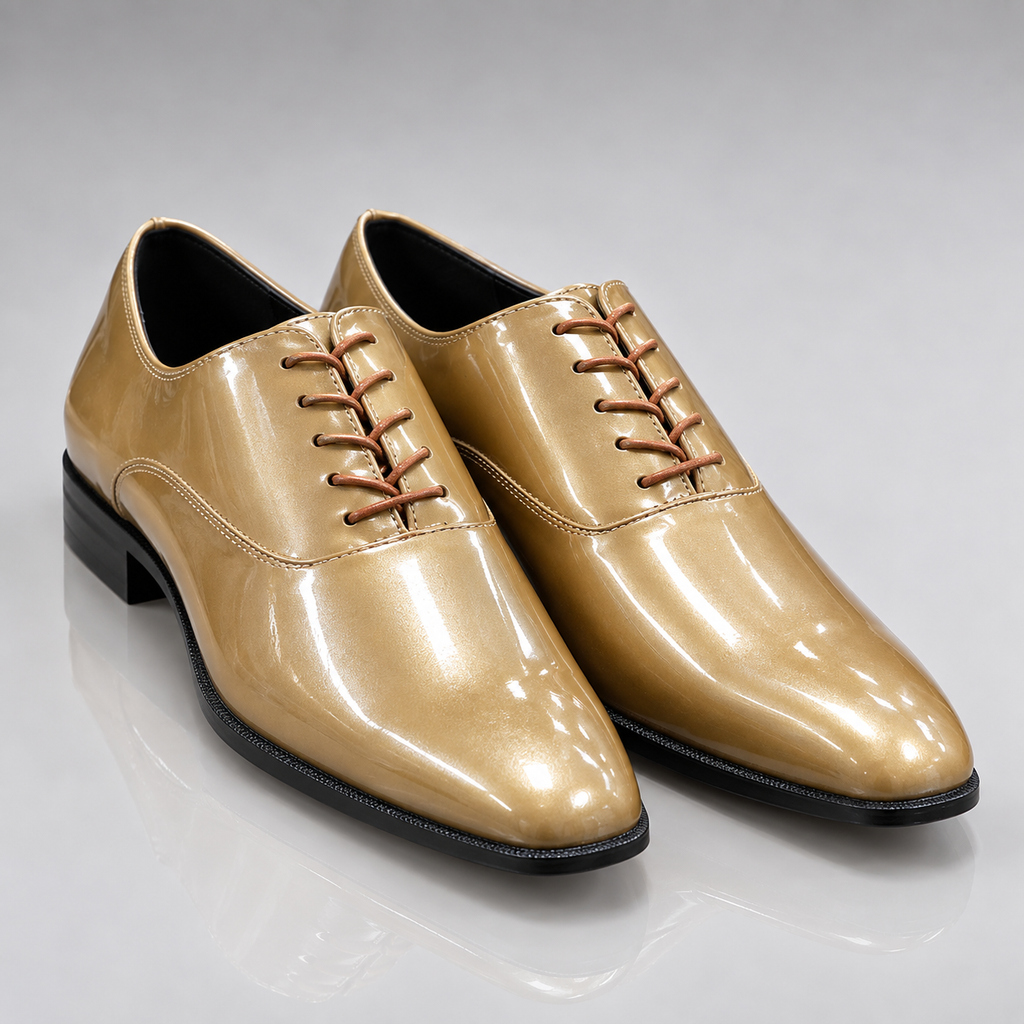 Bolano Chainz Gold Dress Shoe