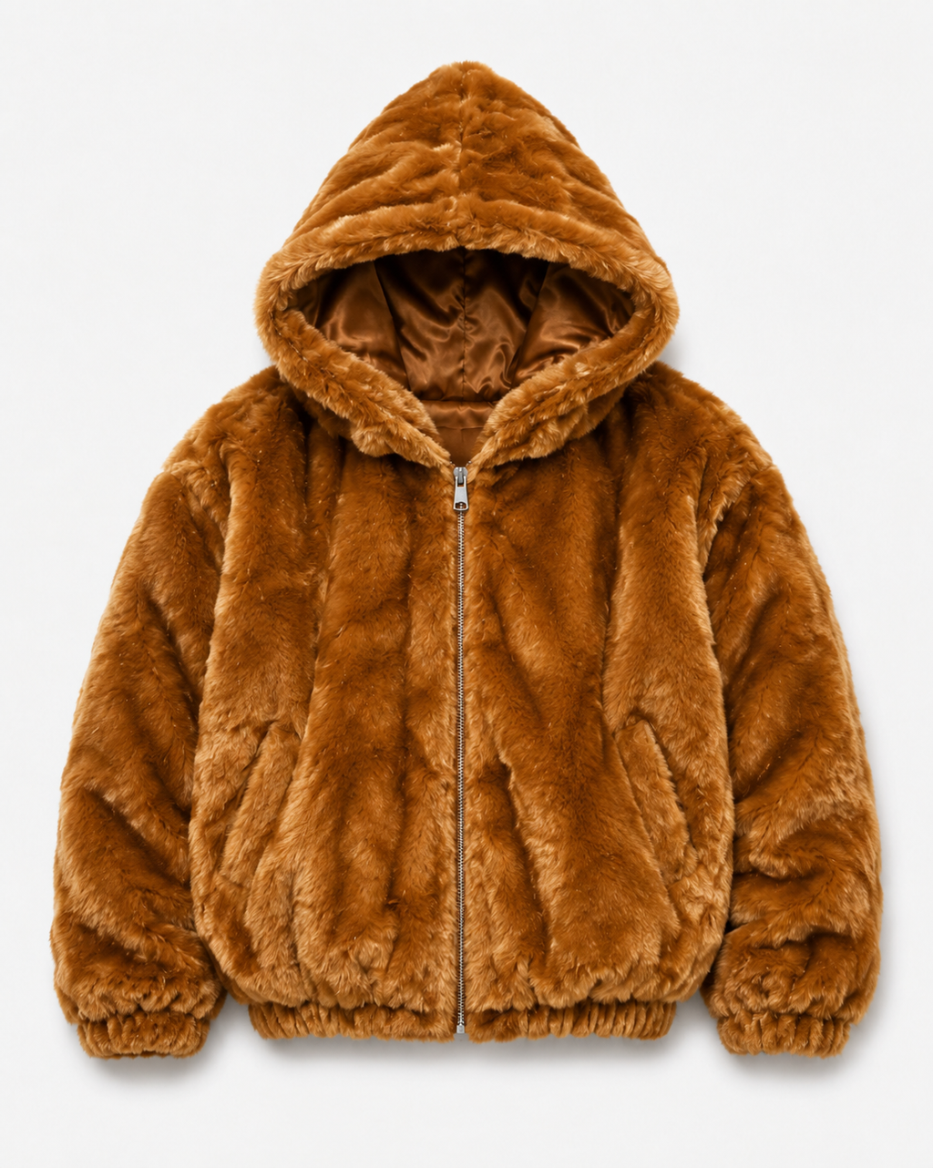 Winter Fur Men's Diamond Mink Jacket with Detachable Hood