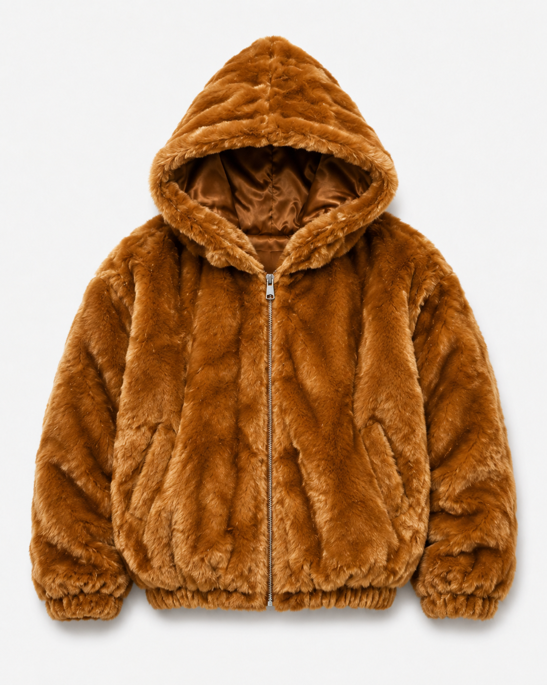 Winter Fur Men's Diamond Mink Jacket with Detachable Hood