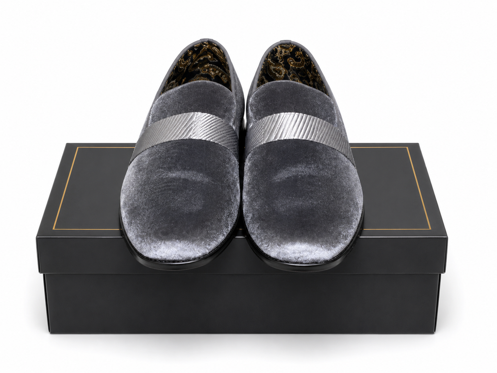Montique Grey Casual Slip-On Shoe