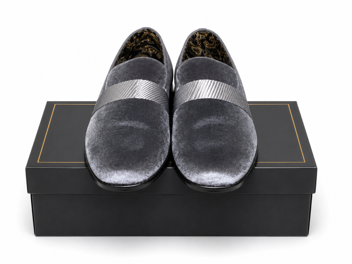 Montique Grey Casual Slip-On Shoe