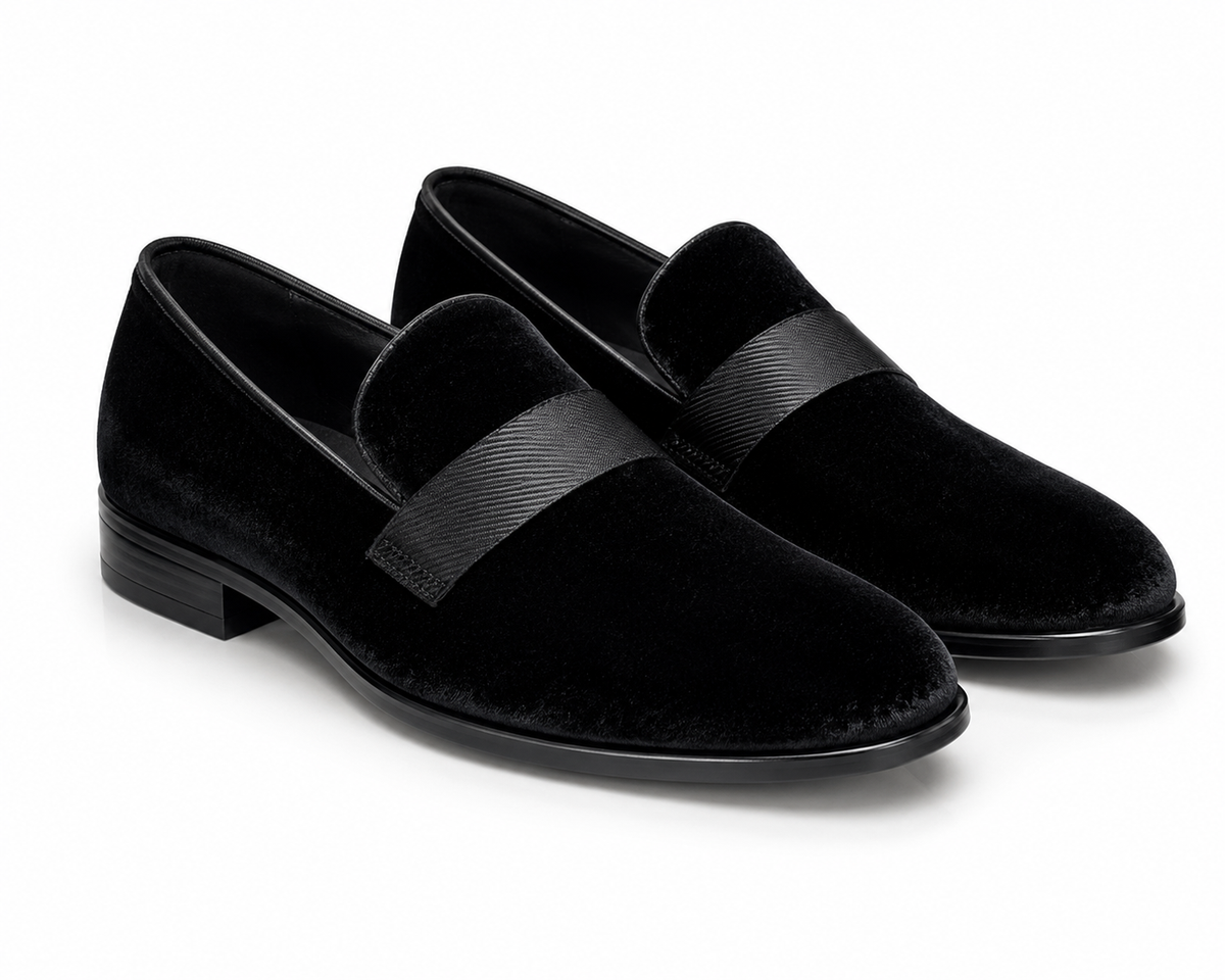 Amali Knight Black Woven Dress Shoe