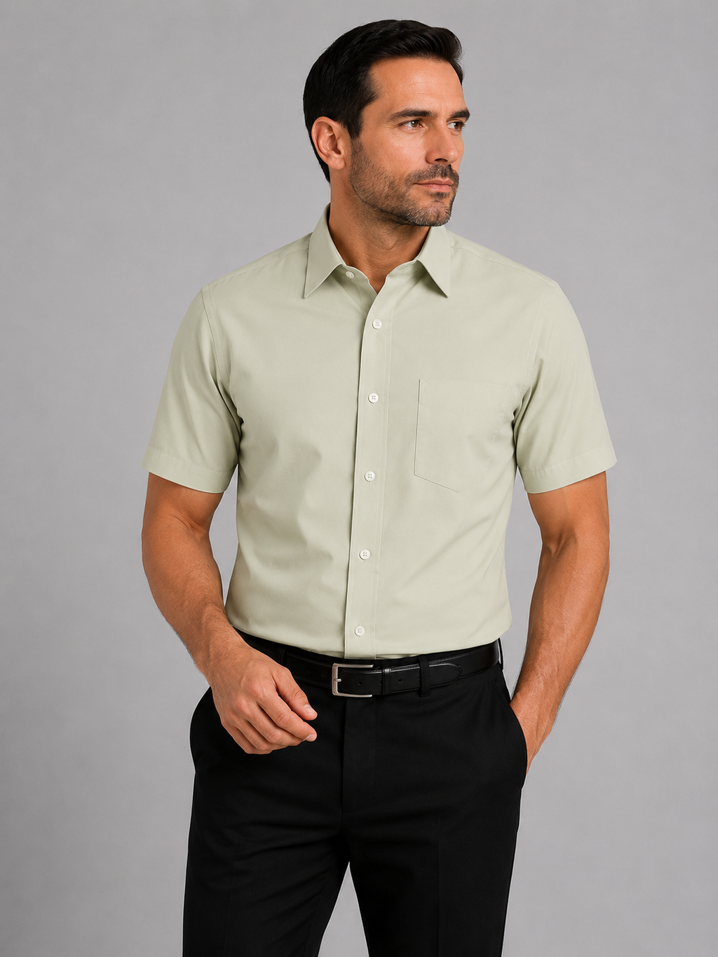 Marquis Short Sleeve Dress Shirts Plus Size
