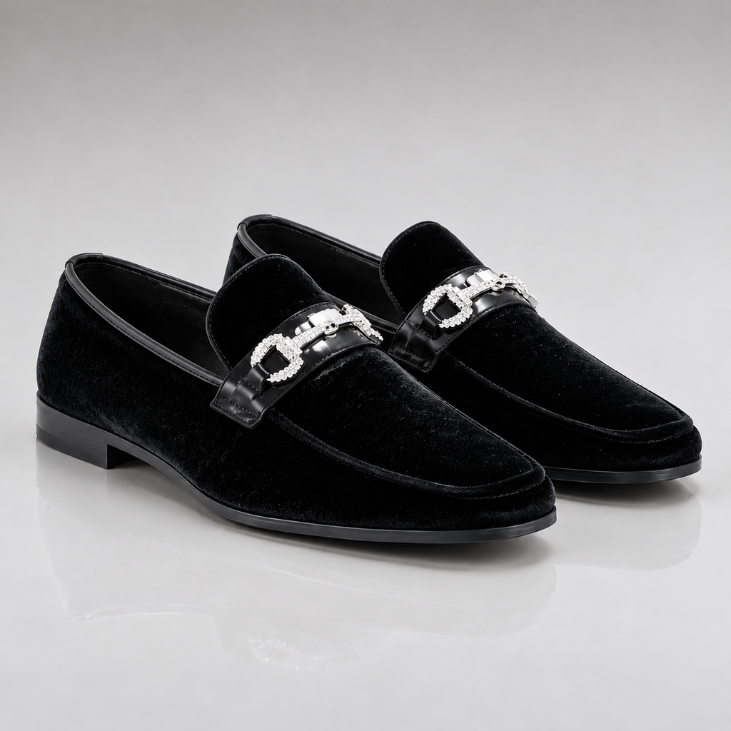 Amali Bling Black Embellished Dress Shoe