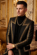Barabas Men's Chiba Rhinestone Blazer – Regular Fit Collarless Luxury Blazer | Harrisburg Central PA
