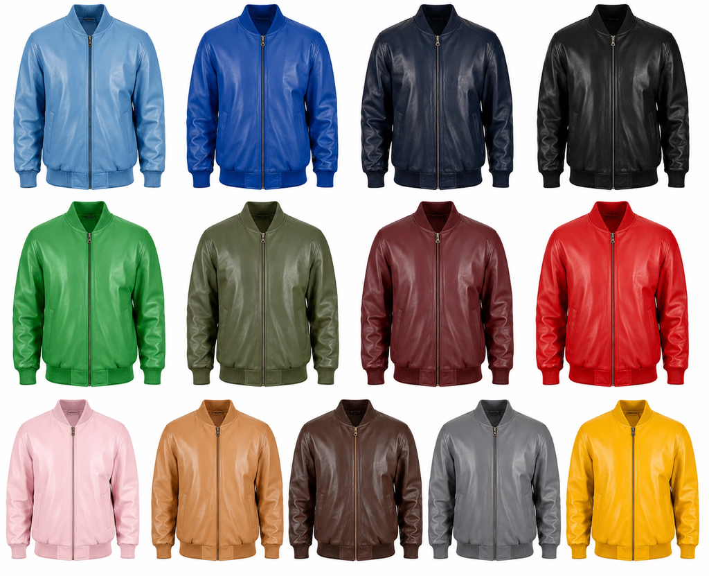 Jakewood Genuine Lambskin Leather Baseball Varsity Jacket