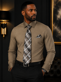 Daniel Ellissa Men's Textured Dress Shirt & Tie Set