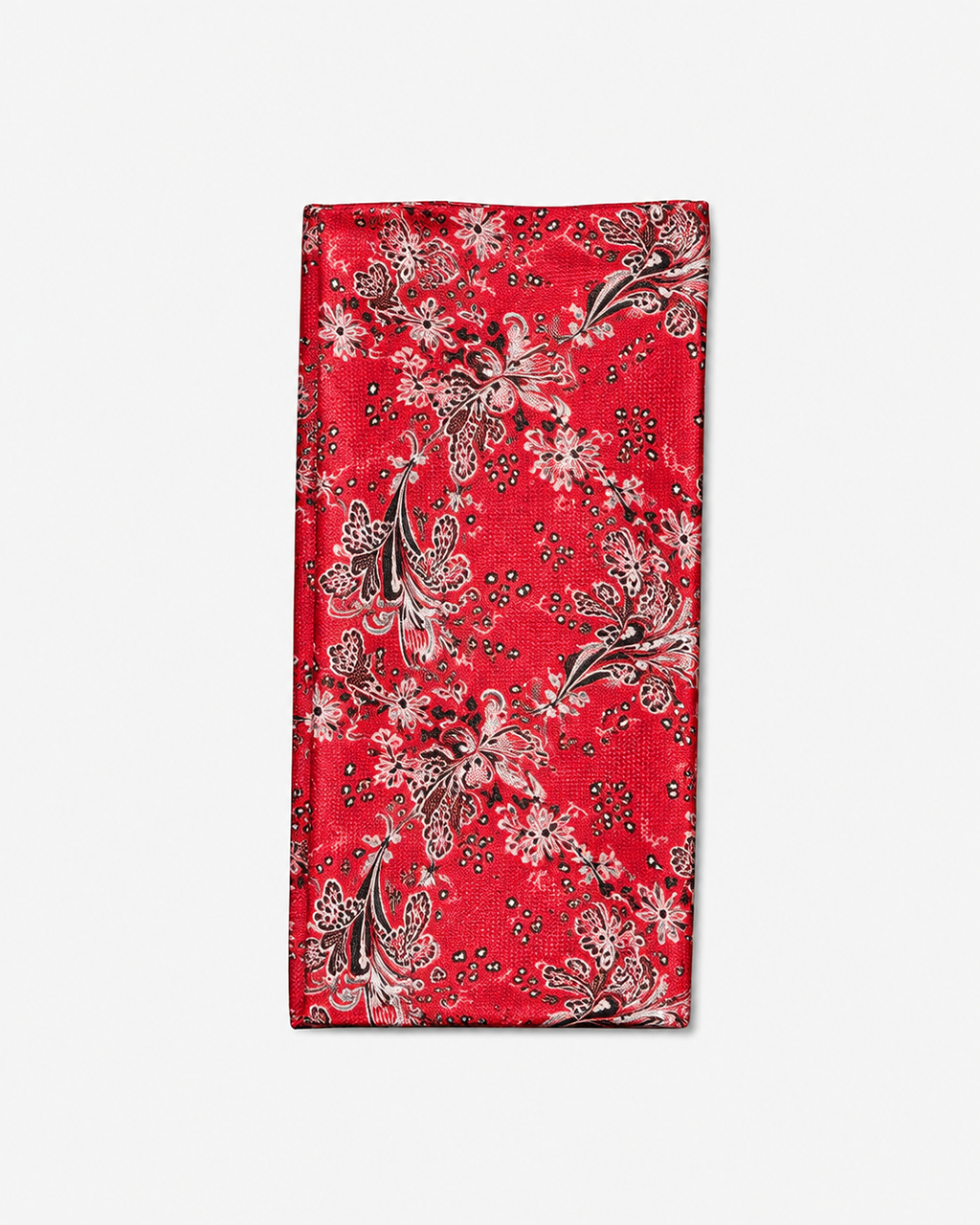 Stacy Adams Floral Paisley Tie & Hanky Set - Red
